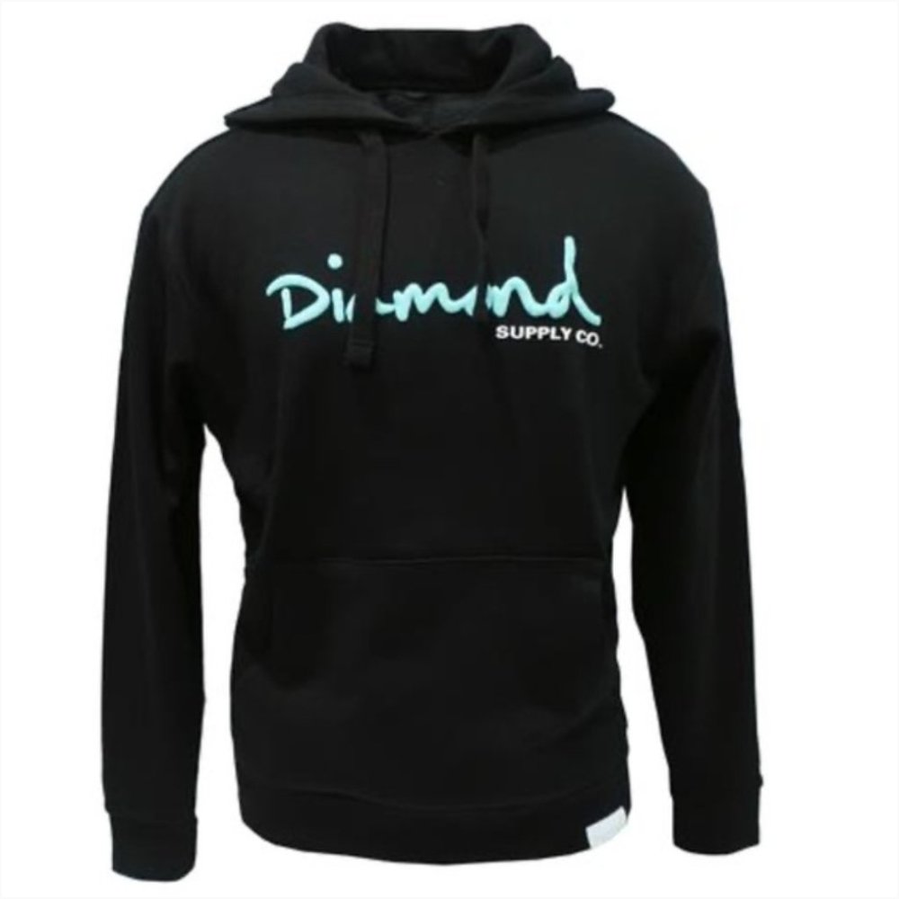 Diamond Supply Co. Mens Pullover Hoodie Teal
